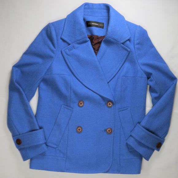 KOOKAI Paris Jacket Coat Peacoat US 6 Wool Blend - Picture 1 of 8